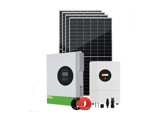 5.5kw সোলার পাওয়ার এনার্জি স্টোরেজ সিস্টেম অফ গ্রিড সম্পূর্ণ প্যাকেজ একক স্ফটিক সিলিকন
