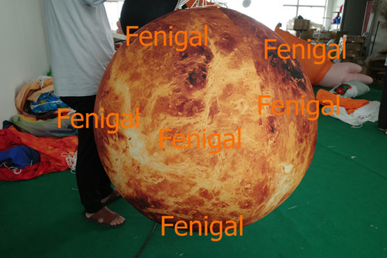 কারখানার প্রত্যক্ষ সরবরাহ দৈত্য LED inflatable ঝুলন্ত সৌরজগতের গ্রহ সজ্জা উদ্দেশ্যে,