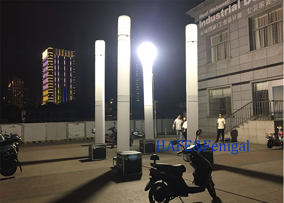 নাইট আউটডোর পোর্টেবল inflatable আলো টাওয়ার জরুরী সিস্টেম 1200W 60HZ