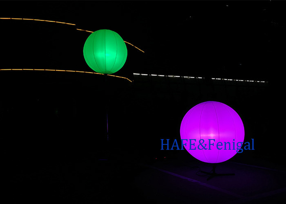 400W 600W RGB Inflatable LED Light ক্যাম্পিং পার্টি আউটডোর সজ্জা 1-3M কাস্টম