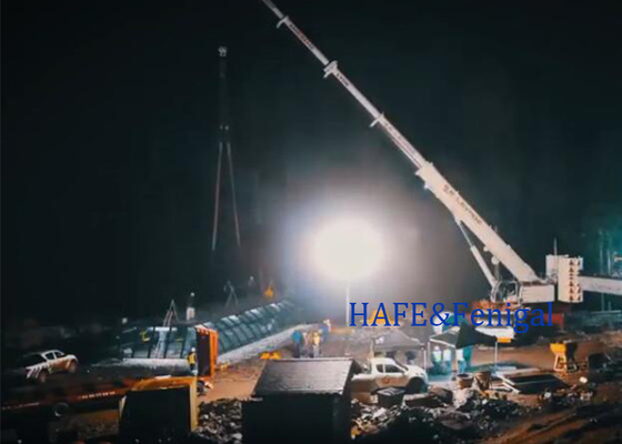 নিরাপদ সান সিরিজ বেলুন লাইট LED 400W ফিট নাইটটাইম ওয়ার্ক আলোকসজ্জা বিভাগ