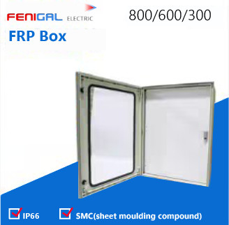 SMC পলিস্টার FRP বক্স 220/380V পাওয়ার ডিস্ট্রিবিউশন বক্স IP66 জলরোধী বৈদ্যুতিক বক্স