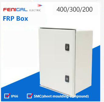 SMC পলিস্টার FRP বক্স 220/380V পাওয়ার ডিস্ট্রিবিউশন বক্স IP66 জলরোধী বৈদ্যুতিক বক্স