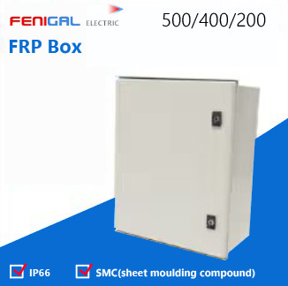 SMC পলিস্টার FRP বক্স 220/380V পাওয়ার ডিস্ট্রিবিউশন বক্স IP66 জলরোধী বৈদ্যুতিক বক্স