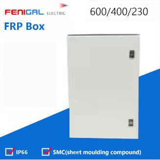 SMC পলিস্টার FRP বক্স 220/380V পাওয়ার ডিস্ট্রিবিউশন বক্স IP66 জলরোধী বৈদ্যুতিক বক্স