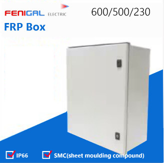 SMC পলিস্টার FRP বক্স 220/380V পাওয়ার ডিস্ট্রিবিউশন বক্স IP66 জলরোধী বৈদ্যুতিক বক্স