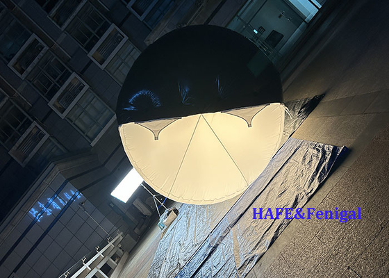 1.8kw টিউব হিলিয়াম বায়ু ভরাট দ্বি রঙ LED DMX CRMX নিয়ন্ত্রণ বেলুন লাইট ফিল্ম