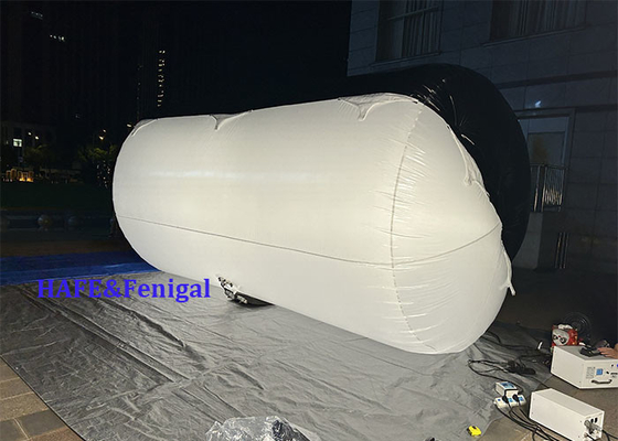 1.8kw টিউব হিলিয়াম বায়ু ভরাট দ্বি রঙ LED DMX CRMX নিয়ন্ত্রণ বেলুন লাইট ফিল্ম