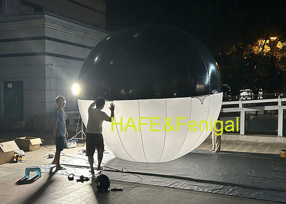 চলচ্চিত্র নির্মাতারা উজ্জ্বল গোলাকার এলইডি দুটি রঙের বেলুনের আলো ঝুলিয়ে রাখবেন