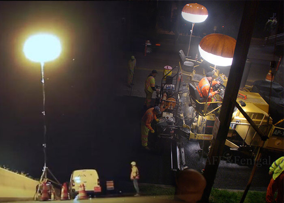 কাজের এলাকার আলোর জন্য 400w LED বেলুন লাইট, যা আলো ছড়ানো নরম আলো সহ সহজে সেট আপ করা যায়