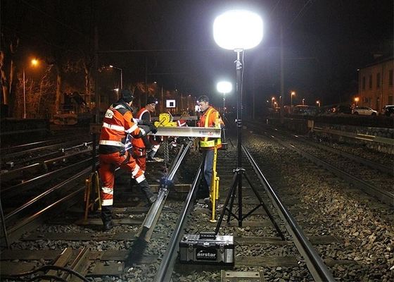 400W এলইডি ইনফ্ল্যাটেবল লাইট টাওয়ার, কাজের এলাকার জন্য নরম আলো, সহজে সেটআপ