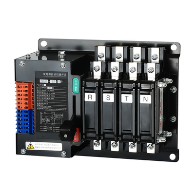 220V 100 Amp ডুয়াল পাওয়ার স্বয়ংক্রিয় পাওয়ার ট্রান্সফার সুইচ ATS PC ক্লাস