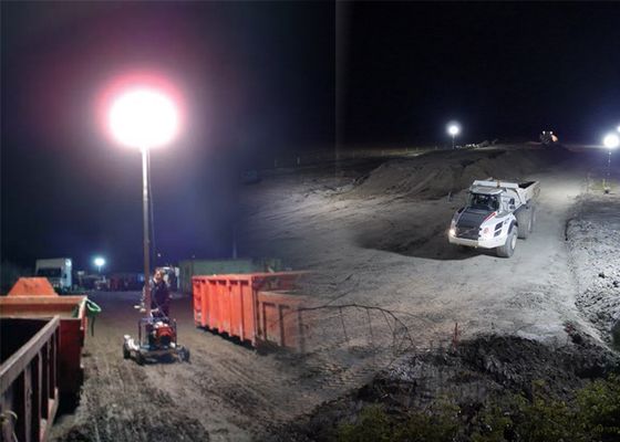 HAFE সান সিরিজ 1200W স্ট্রিপড এলইডি বেলুন 40000-48000 লুমেন ইন্ডাস্ট্রিয়াল রেসকিউ নির্মাণ জরুরী জন্য ঝলকানি মুক্ত আলো