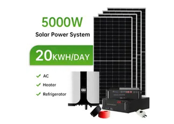 হোম সৌর শক্তি সিস্টেম 8KW 5KW 3KW সৌর কিট 20KW 10KW অফ গ্রিড সৌর শক্তি সিস্টেম